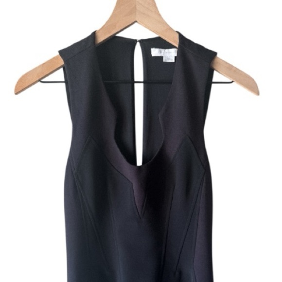 Alexander Wang Dress Black Size 0 Sheath Structured Cocktail Classic Bodycon - Picture 2 of 5